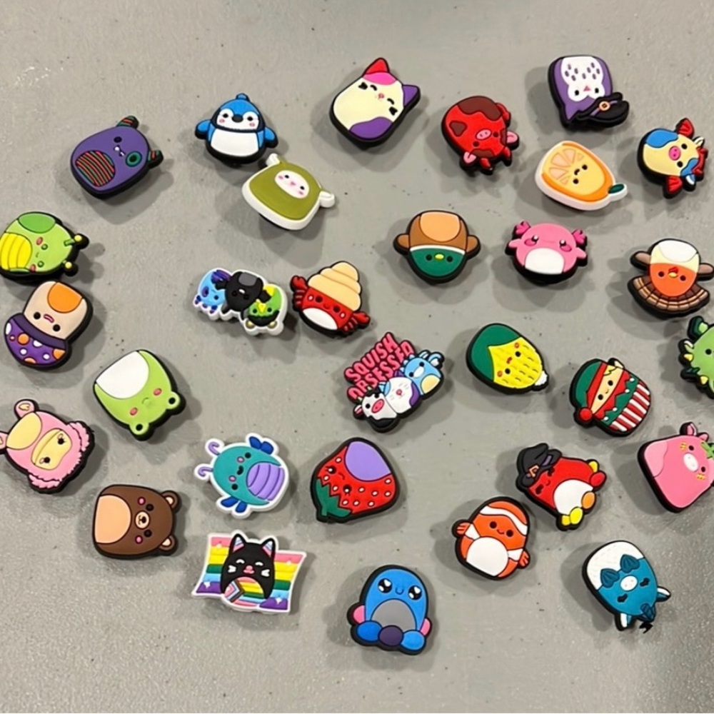 Squishmallows collectible crocs charms NWT